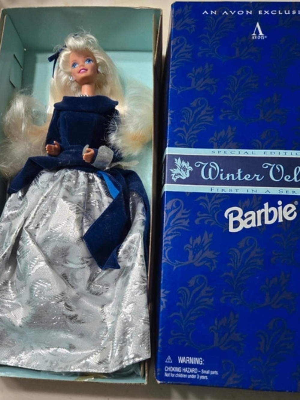 Winter Velvet Barbie Special Edition 1st in Series Avon Exclusive